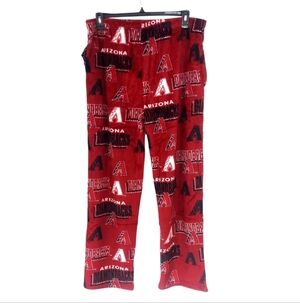 Arizona Diamondbacks Pants Size XL Fleece Sleepwear Drawstring Slash Pockets
